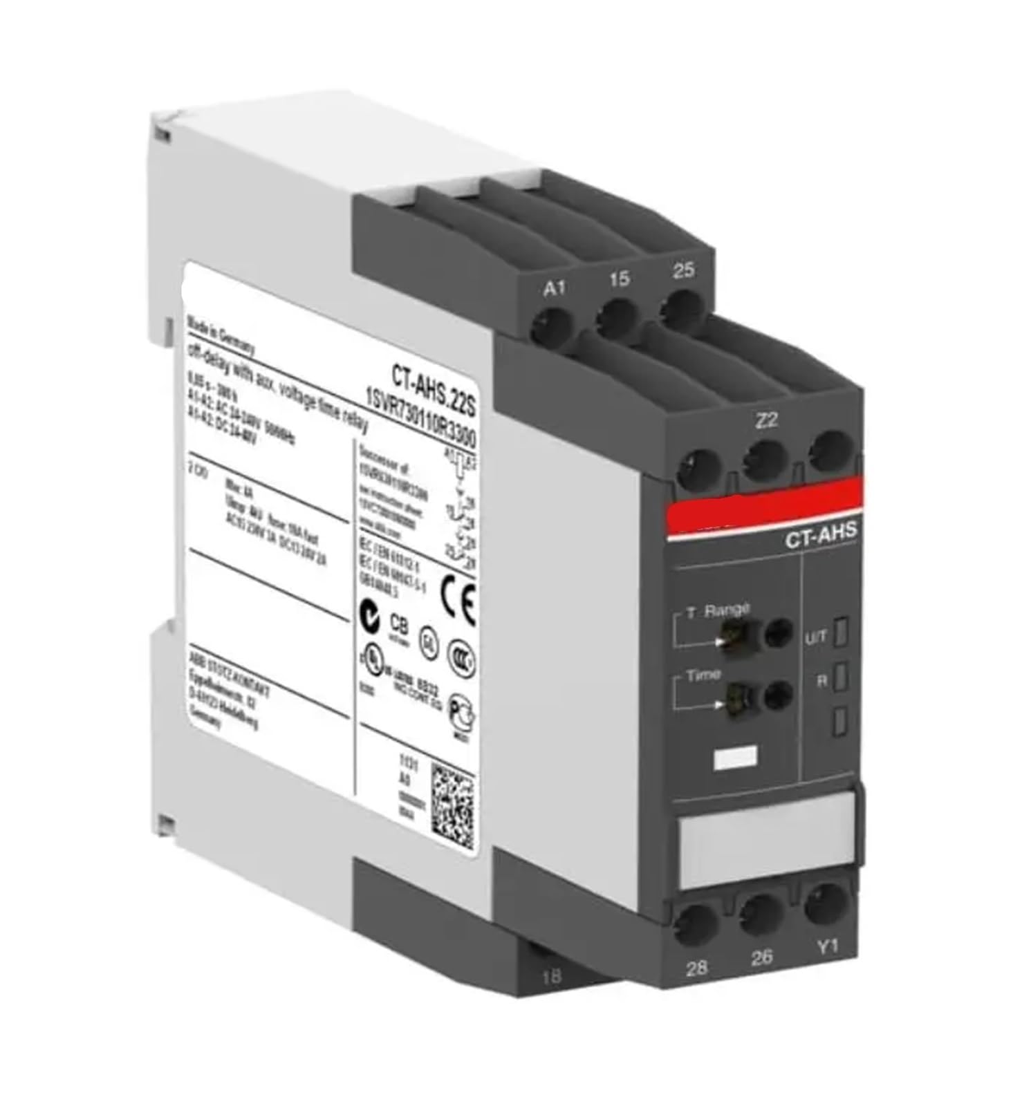 10081685 CT-AHS.22S,2c/o,24-48VDC,24-240VAC Relé Temporizador, retardo a la desconexión 2c/o, 24-48VDC, 24-240VAC