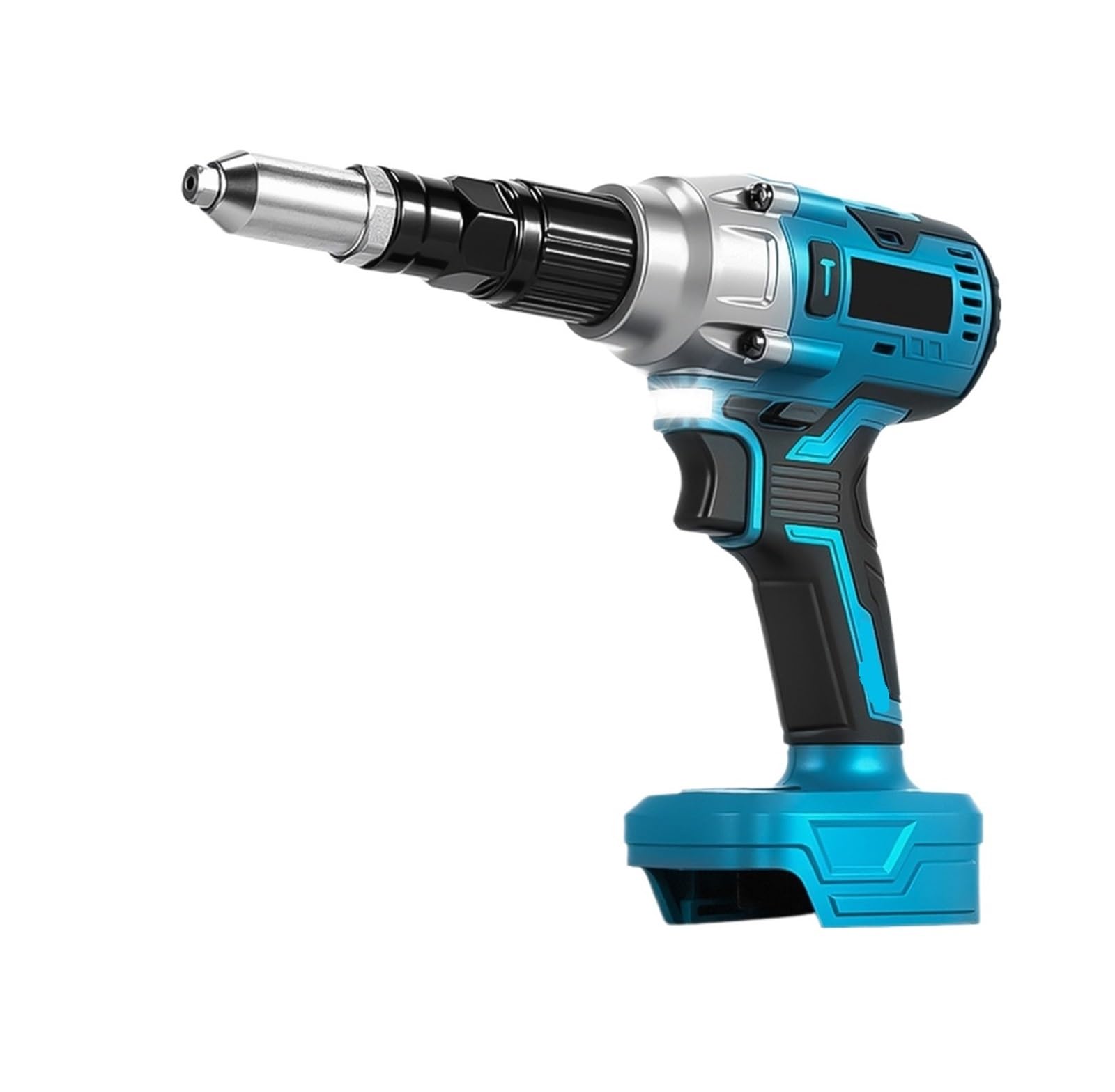 Fbftgmrmta One Color 1200W Brushless Electric Rivet Gun Fit 2.4-5.0Mm Rivet 25000N Cordless Riveting Power Tool For 18V Battery Pin