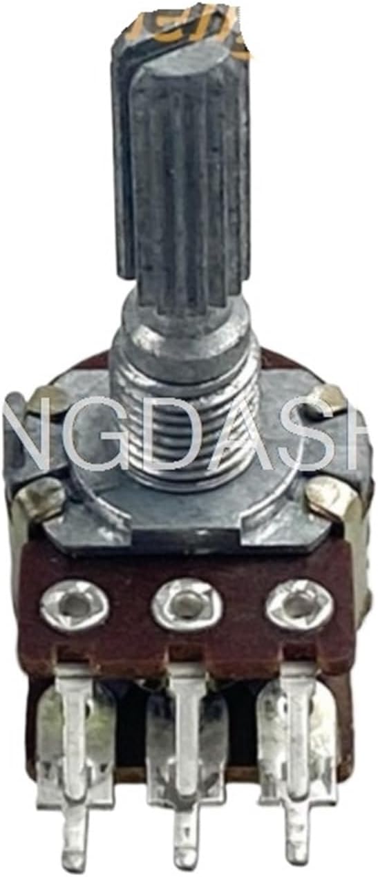 5Pcs/Lot 16 Type 6-pin Dual Potentiometer A10K Computer Speaker Audio Amplifier Volume Adjustment Handle Length 25mm
