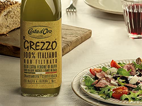Azeite de Oliva Italiano Costa D'Oro Extra Virgem Não Filtrado 1000ml