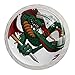 Dragon vert tenant une épée Boutons de tiroir bouton de tiroir poignée de tirage armoire en verre cristal tire boutons avec vis pour armoire armoire de bureau à domicile (4 pièces)