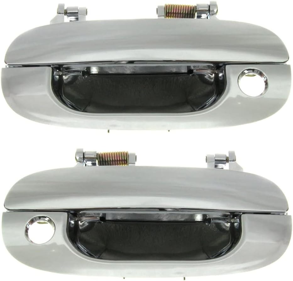 TRQ 2-Piece Chrome Exterior Door Handle Set for Dodge Ram 1500/2500/3500 (1994–2002)