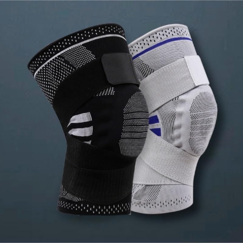 Bandage Support Sports Knee Pads Silicone Shock-absorbing Outdoor