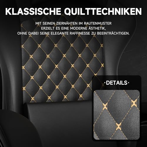 EIEAWEPLI Silla Gaming de Cuero PVC, Silla Gaming con Masaje y Reposapiés, Silla Ergonómica para PC, Silla de Oficina, Capacidad de Peso 150 kg (Negro) - imagen 4