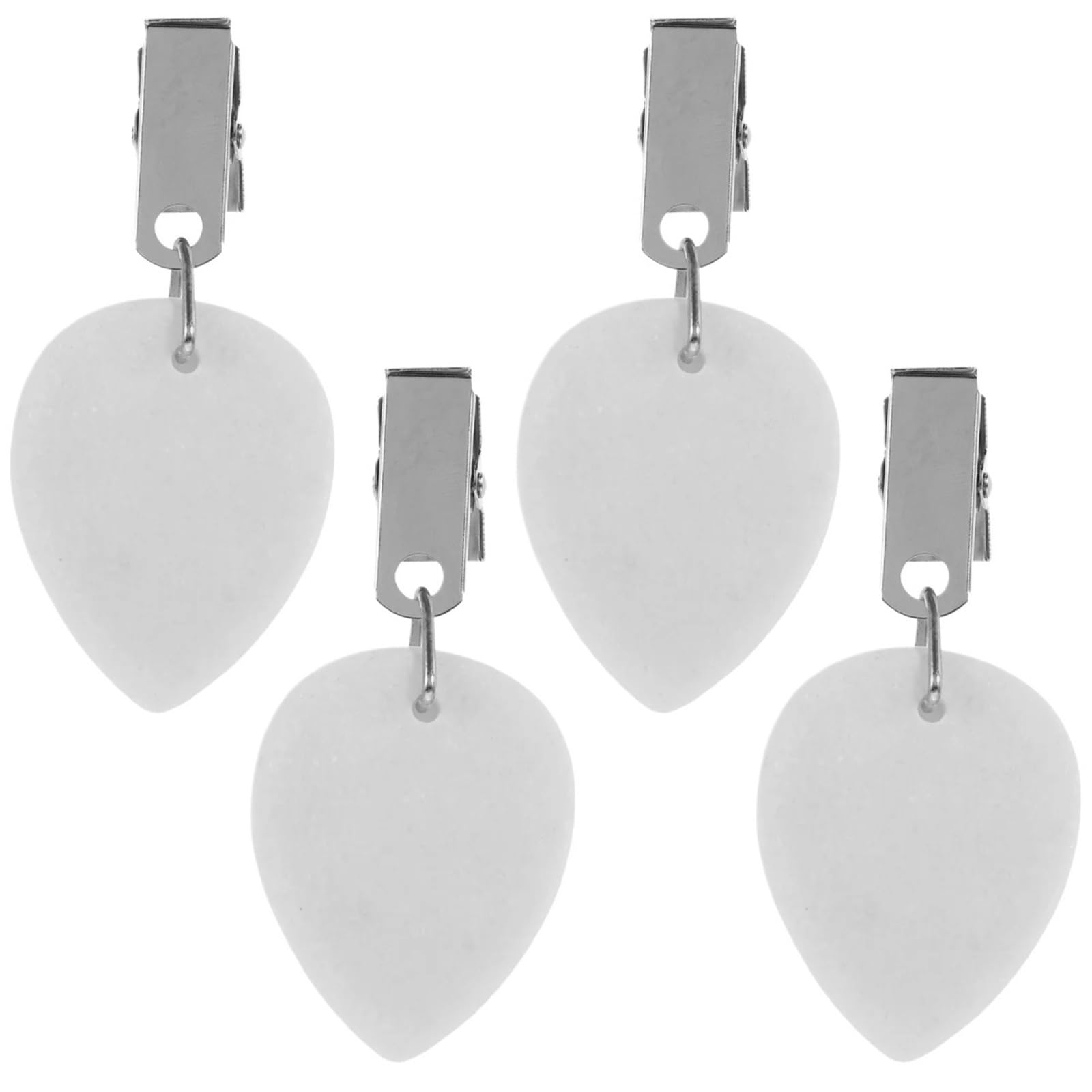Maryear Tablecloth Weights 8pcs Tablecloth Clips with Weights Marble Pendant Design Decorative Anti Skid Table Cover Outdoor Accessory
