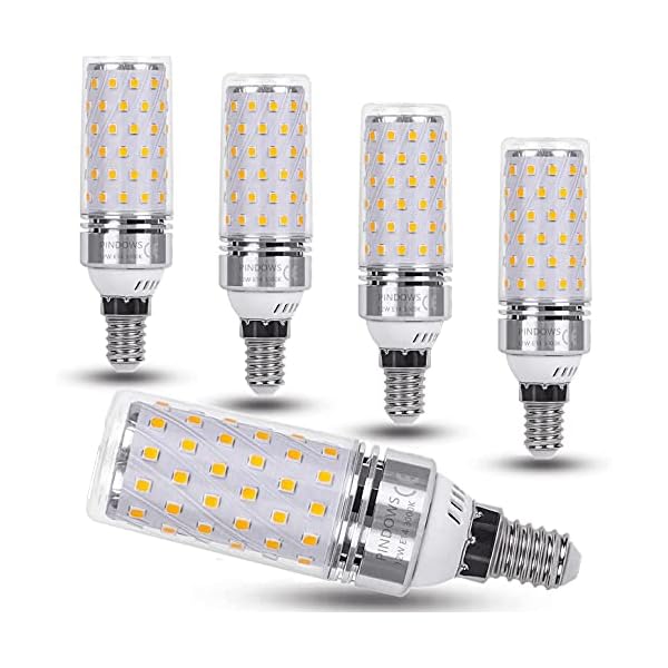 PINDOWS 12W LED Lampe E14 Warmweiß 3000K LED Mais Glühbirne,120W Glühbirnen-Äquivalent,1450LM Kann 100W~120W Glühlampe…
