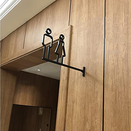Señal de símbolo de inodoro, letreros de guía de aluminio de metal, letrero de acceso rústico sin barreras para oficina, restaurante, lugares públicos