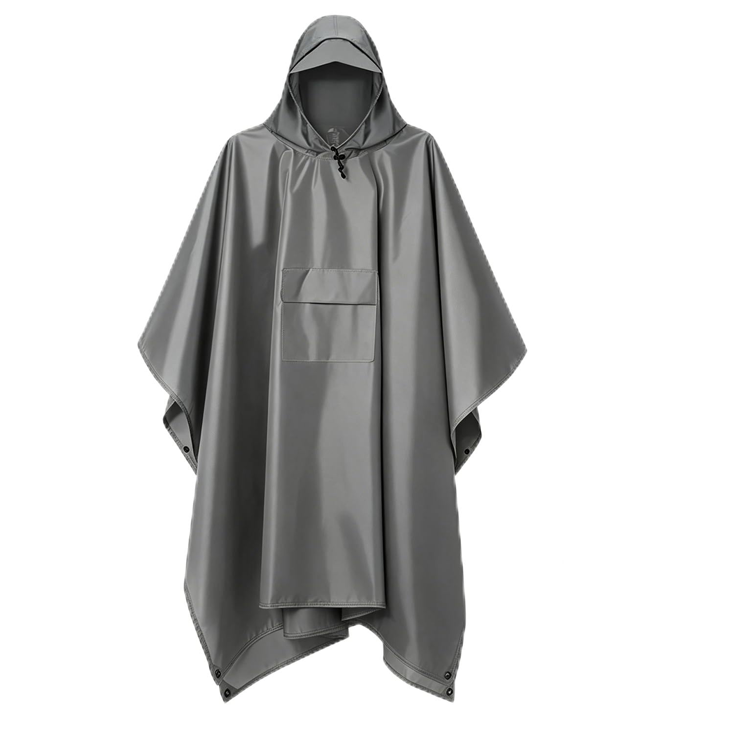 Poncho Pioggia Impermeabile Riutilizzabile per Adulti, Mantella Antipioggia 3-in-1 Leggera con Cappuccio per Trekking, Uomo e Donna