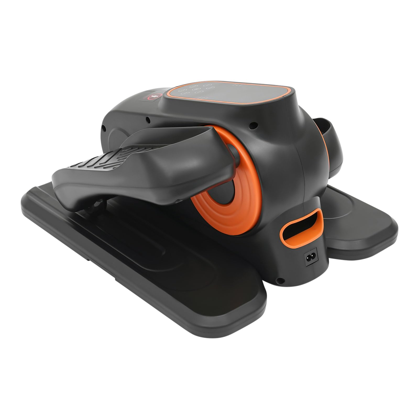 Entrenador elíptico eléctrico debajo de la mesa, pedalera portátil con control remoto, entrenador de escritorio para ejercicios de piernas y brazos, negro