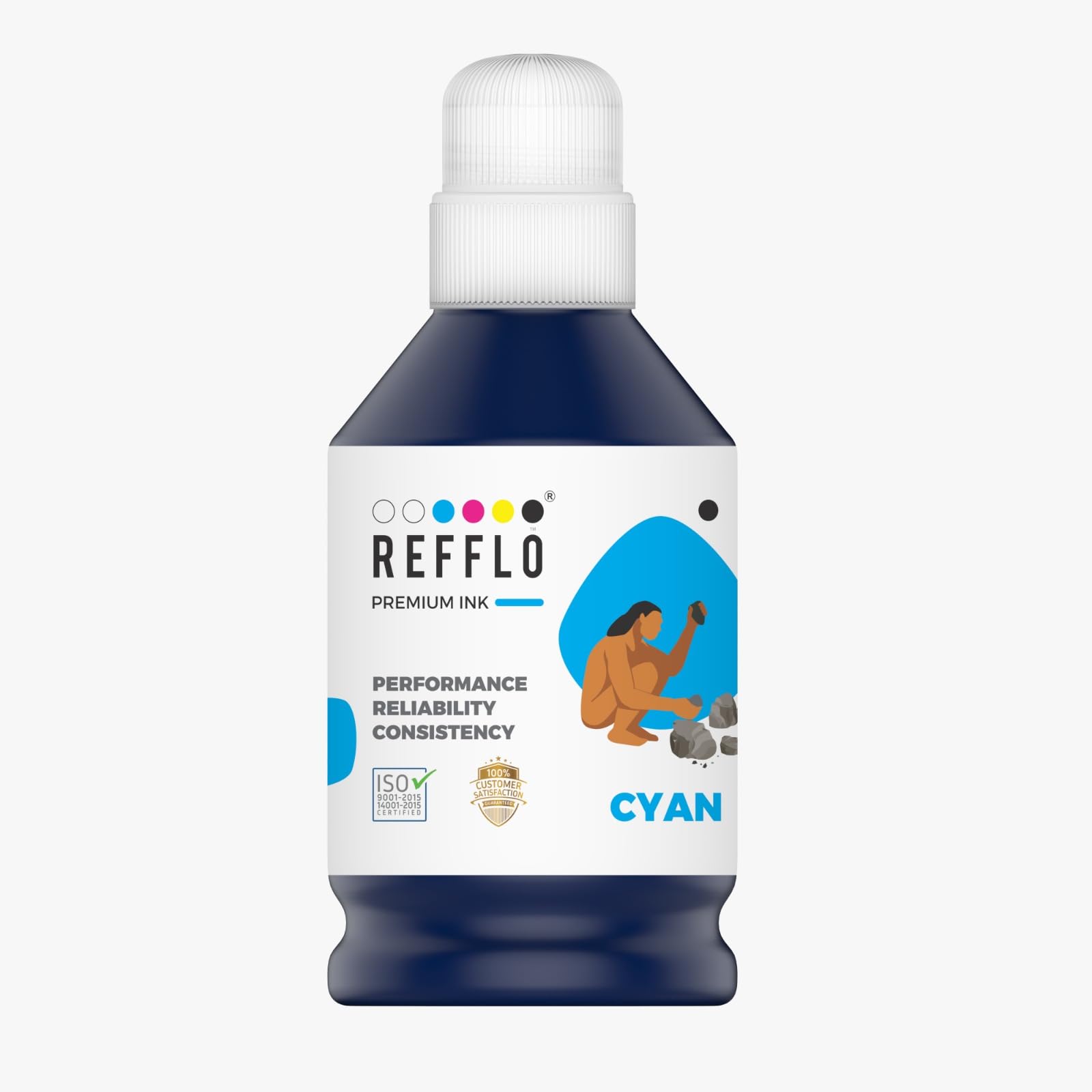 REFFLO 135ml GI-76 Cyan Premium Compatible Ink for Canon MAXIFY