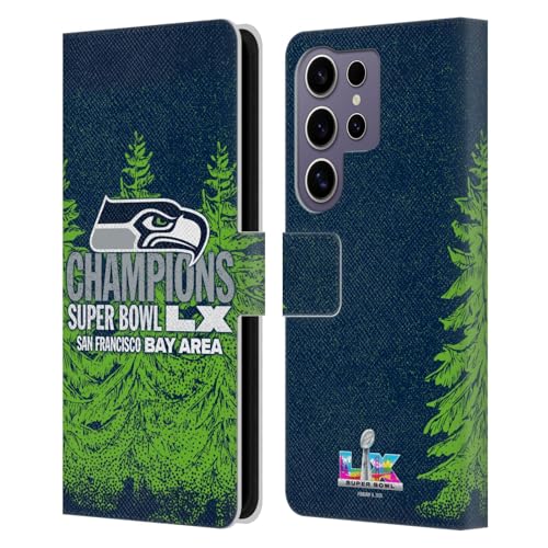 Étui portefeuille S25 Ultra Seattle Seahawks anti-rayures