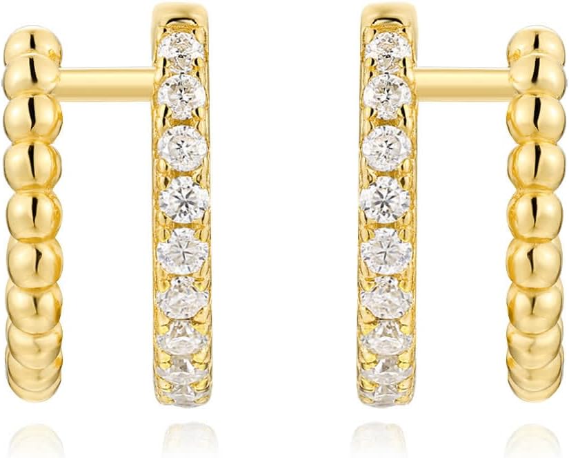 JZ-SE14903Y01 0.1 ct Moissanite earring