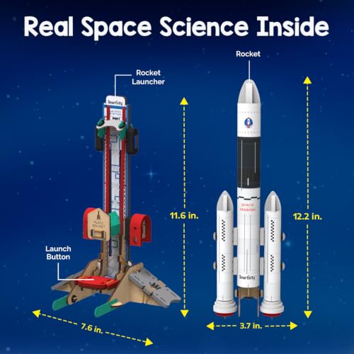 Image of Smartivity DIY Rocket Launcher STEM Kit for Kids 6-12 Years | Build Your Own Rocket & Launcher | DIY Science Toy | Birthday Gift for Smart Boys & Girls Ages 6,7,8,9,10,11,12