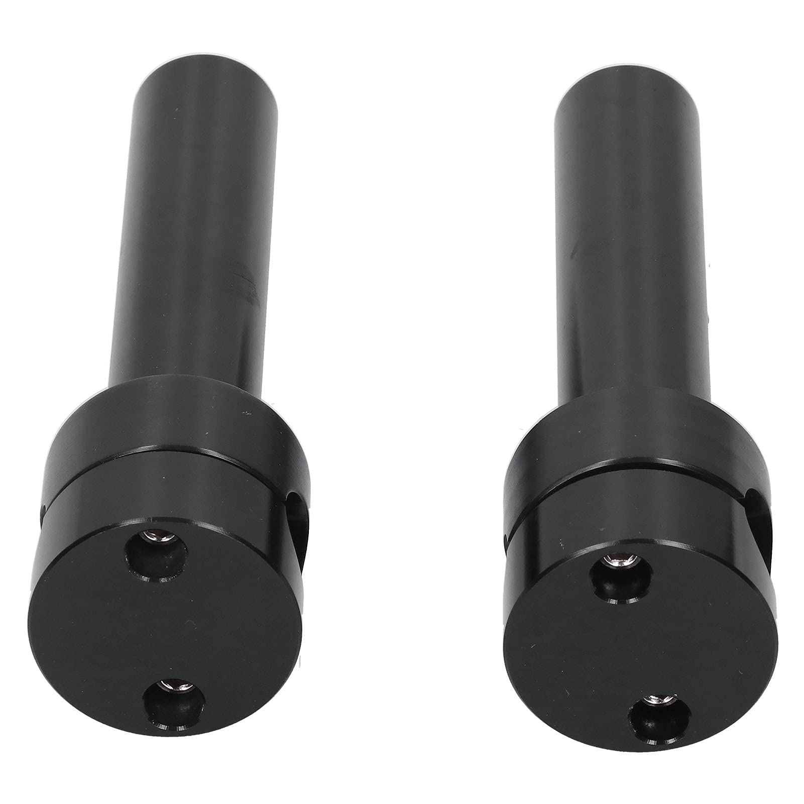 22mm moto guidon Riser rond guidon montage pince Kit de rehaussement en alliage d'aluminium Risers adaptateur moto réparation accessoires(Le noir)