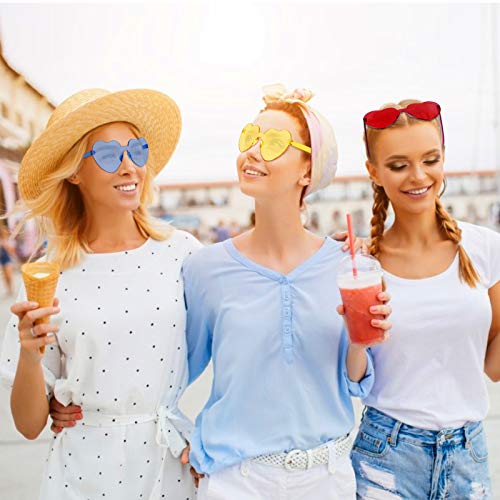 Heart Glasses Heart Shape Sunglasses for Valentine Mardi Gras Summer Women's Party Favor4