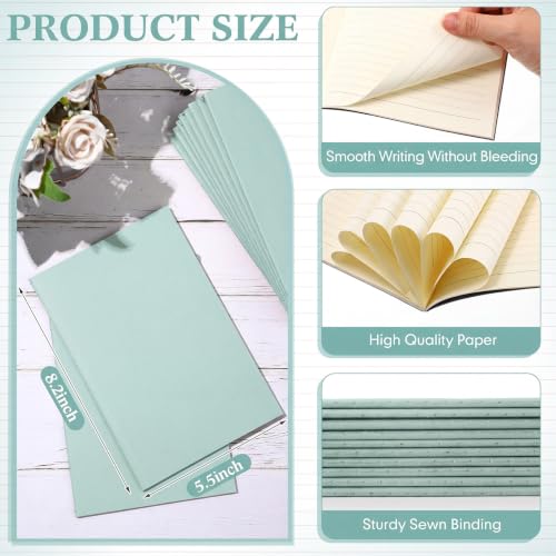 Image of 100 Pcs A5 Journals Notebooks Bulk,Sage Green,Lined | Kraft Softcover Small Notebooks 5.5 Inch x 8.3 Inch Notepads with 60 Page 30 Sheet for Writing Sketch Travel Office Supplies