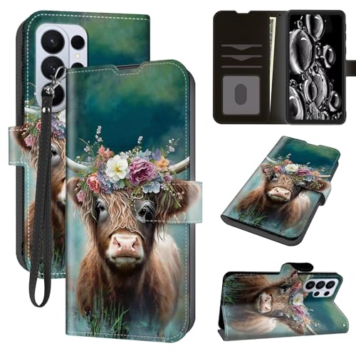 Housse Samsung S26 Ultra motif vache écossaise idéale pour libérer vos mains en voyage