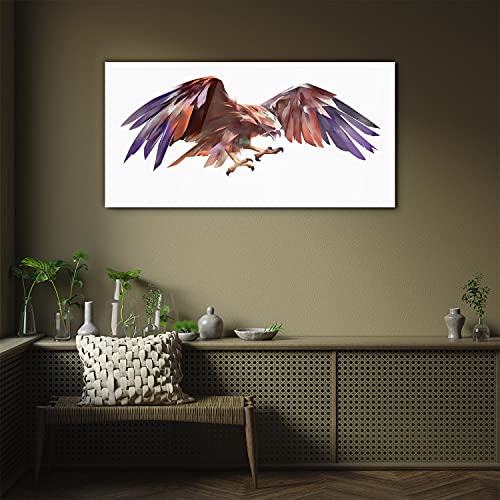 Impression sur verre d'oiseau 100x50cm pour tableau moderne - 3