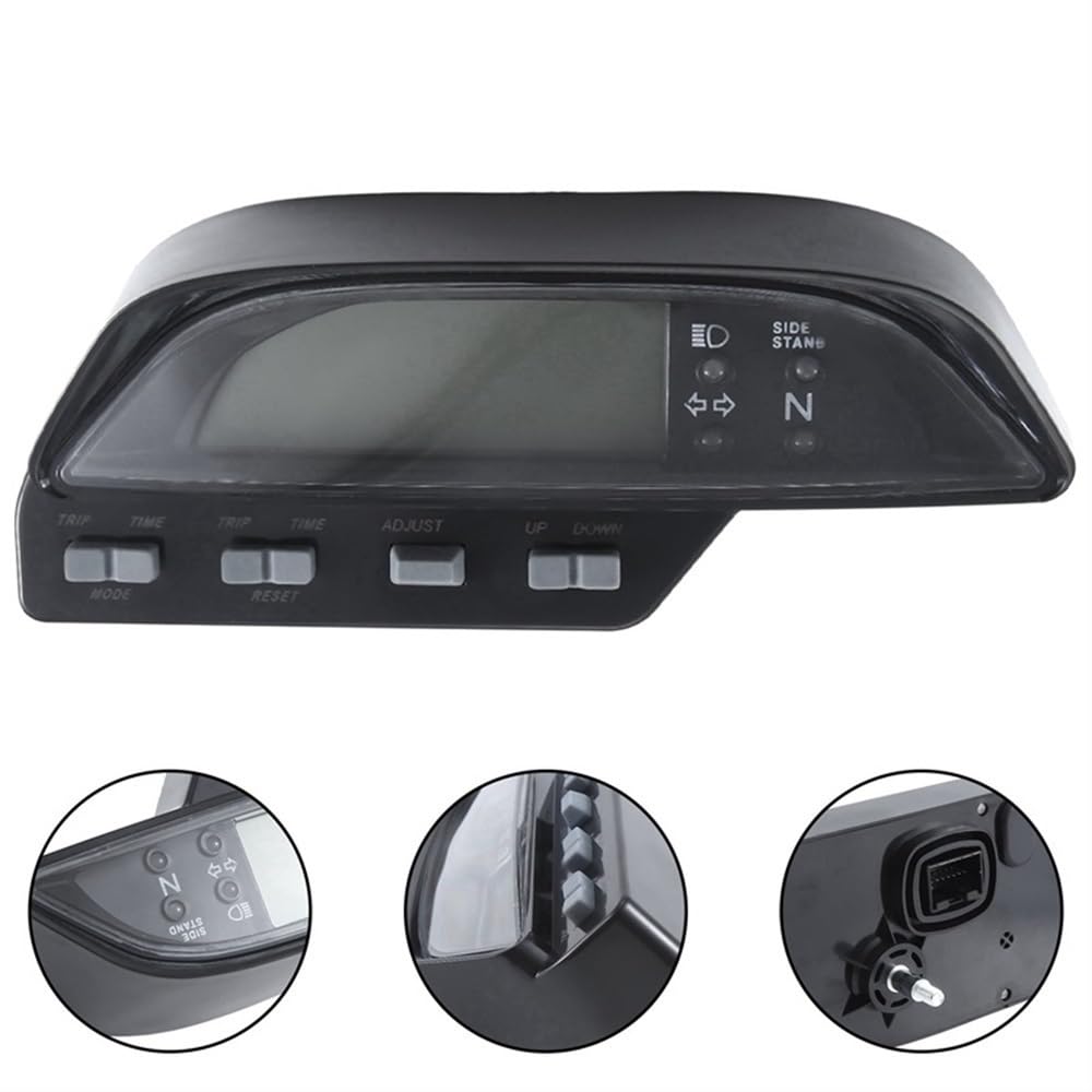 Tablero de moto 1 odómetro digital para motocicleta XR250, accesorio de repuesto negro para velocímetro