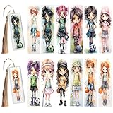 XRTHGS 24pcs UV DTF Cup Wrap for Acrylic Bookmarks, Easy Application, UV DTF Transfer Paper for Personalizing Books, Journals, and More, Bookmarks for Reading (Sports Girl)