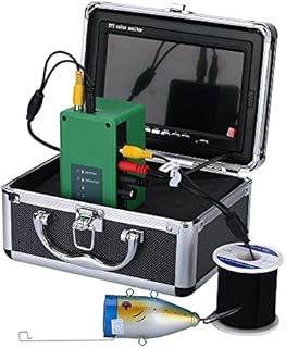 Ennio Portable 7 inch LCD Monitor Fish Finder Waterproof Underwater HD 1000TVL Fishing Camera 15m(50ft) Cable 15pcs Infrared LED + 15pcs White LED for Ice,Lake and Boat Fishing