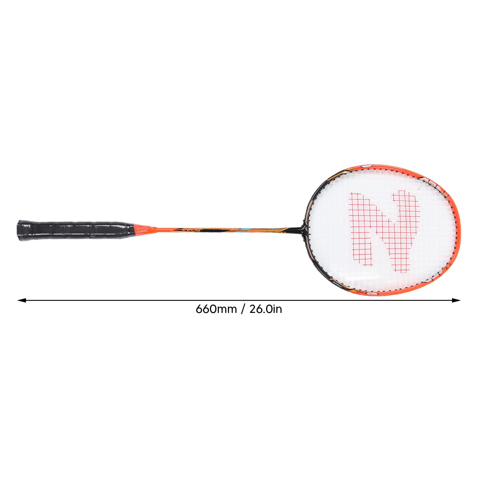 aqxreight Set di 2 Racchette da Badminton in Lega di Carbonio con Impugnatura Antiscivolo Estesa Sweet Spot String per Allenamento e Competizione