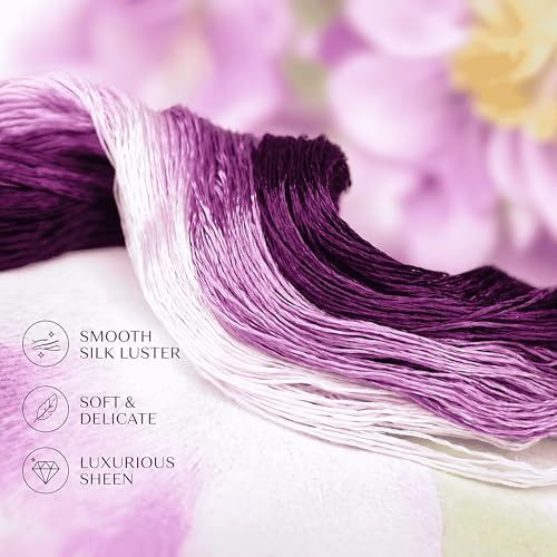 Image of Mulberry Silk Floss Embroidery Thread Floss-Cross Stitch Threads China Silk Woven Jewelry Threads DIY Sewing Kits (101)