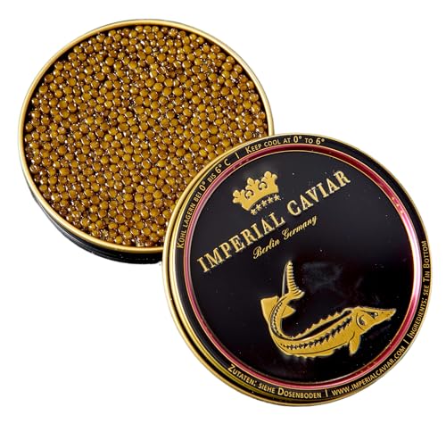 Imperial Caviar® Imperial Selection - 10g Premium Kaviar Malossol vom Stör - Imperial Selection Kaviar Dose aus Aquakultur - Feinkost Geschenk für Feinschmecker - Frisch & Expressversand