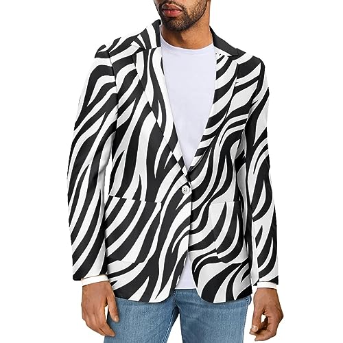CLOHOMIN Men's Casual Blazer Lightweight Suit Jacket One Button Business Suit Jackets Coats