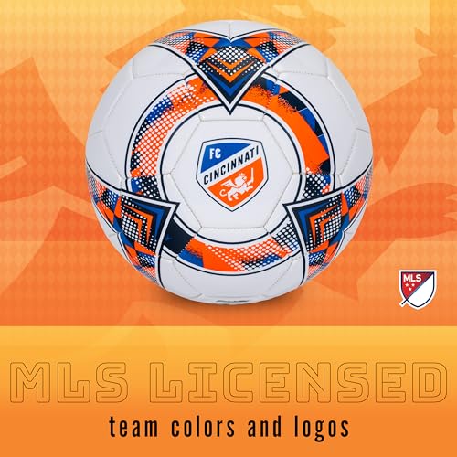 Image of Franklin Sports Official MLS Team Soccer Balls - Official Size 5 Soccer Balls - Regulation Size + Weight Soccer Ball for Kids + Adults - Boys + Girls Soccer Ball - Air Pump Included