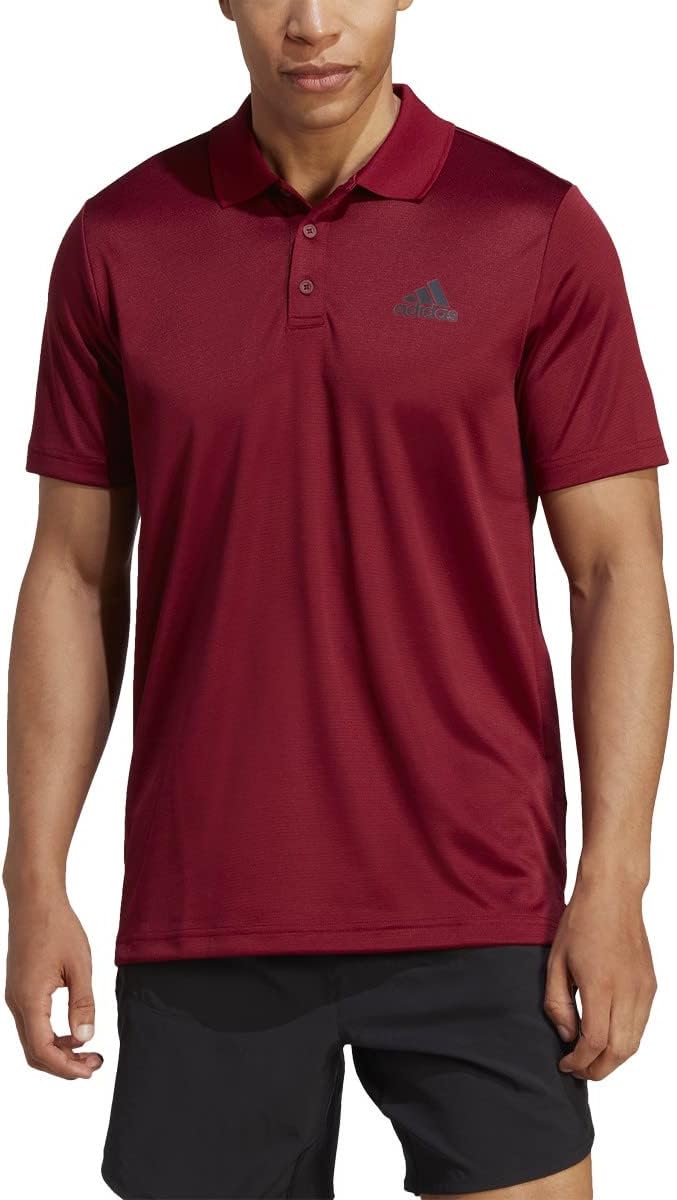 adidas Men's Designed to Move 3-Stripes Polo Shirt, Pulse Lime