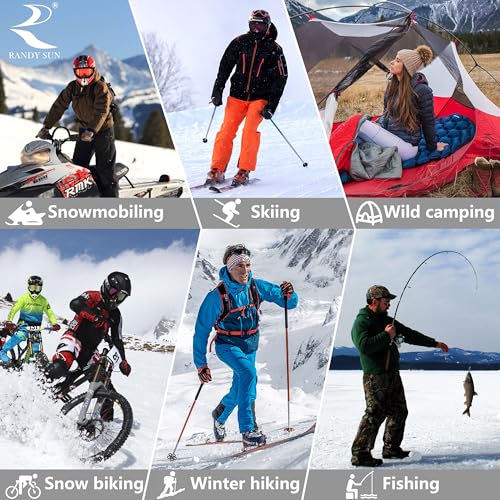 RANDY SUN 2 Pairs Waterproof Outdoors Socks for Men, Crosspoint Breathable Hiking Membrance Trekking Exploring Hunting Sock for Militory Training in the Rain and Muddy Area(Midcalf Blue&Yellow L)