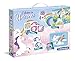 Clementoni - 18035 - Edukit 4 in 1 - Unicorns - set di giochi (memo, domino, cubi, puzzle 30 pezzi) - gioco educativo 3 anni, gioco memory, puzzle bambini - Made in Italy