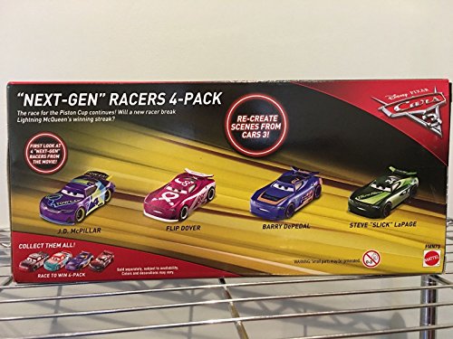 cars 3 next gen racers 4 pack