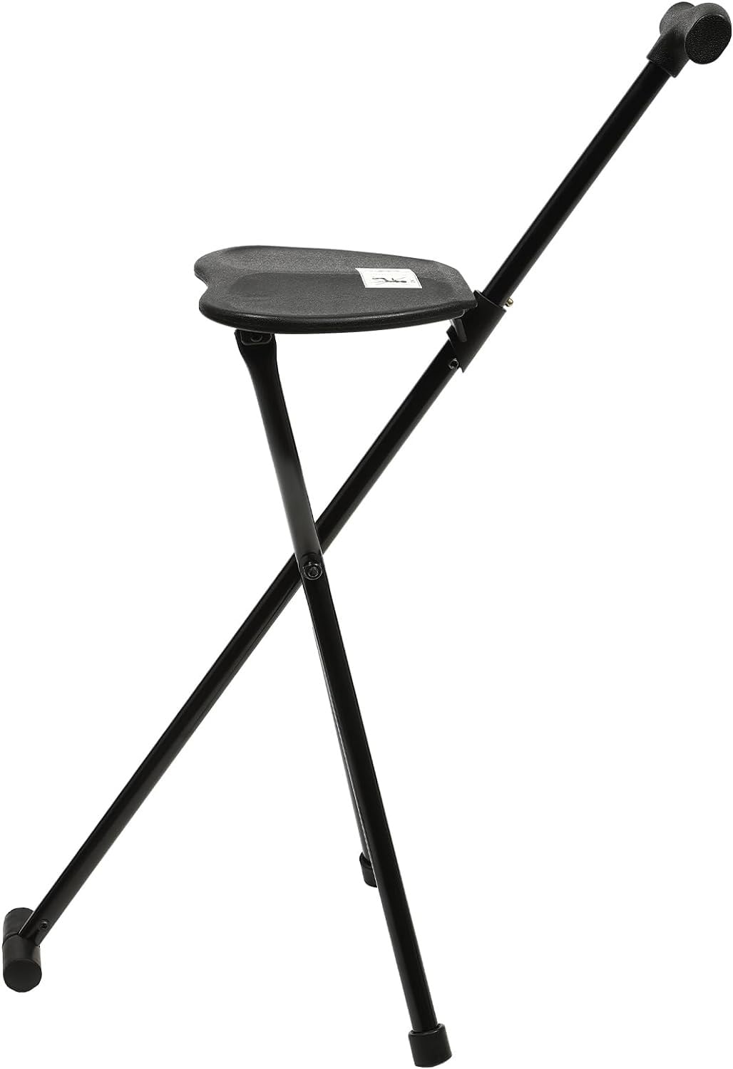 Trípode Bastón De Marcha con Asiento Bastón Silla Plegable Silla Bastón Bastón Ortopédico Mango Ergonómico Ayuda para Caminar para Ancianos Y Discapacitados Silla con Muletas
