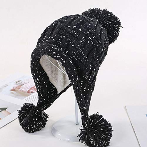 Bonnet chaud d'hiver baggy à pompon idéal pour le ski et la ville