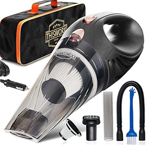 Aspiradora de Mano para Coche de ThisWorx con Alta Potencia y 3 Accesorios Cover