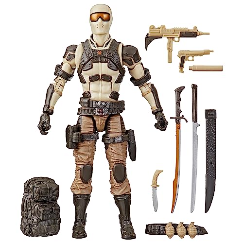 G.I. Joe Classified Series Desert Commando Snake Eyes Collectible G.I. Joe Actionfiguren 92 6 Zoll Actionfiguren für Jungen & Mädchen mit 9 Zubehörteilen