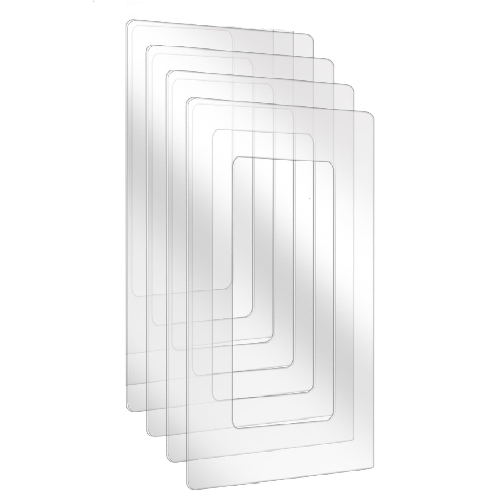 Beekeg 4 Stücke lichtschalter Schutz,wandschutz für lichtschalter,Tapetenschutz für Steckdose und Lichtschalter,steckdosenblende für jedes Schalterprogramm-Transparent 4er 3-fach