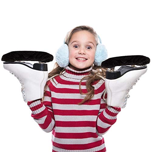 image for PAMASE Absorb Water Ice Skate Blade Covers- Anti-Rust Black Ice Skate 