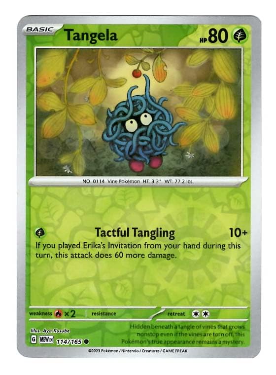 Amazon.com: Pokemon - Tangela 114/165 - Pokemon 151 - Reverse Foil
