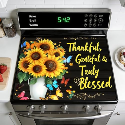 Image of Stove Burner Covers Non-Slip Electric Cooktop Protector Mat (G254876)