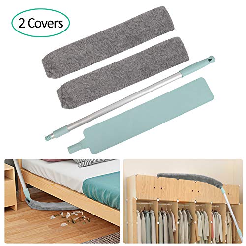 Excelloon Retractable Gap Dust Cleaning Artifact with 2 Cloth Cover - Long Handle