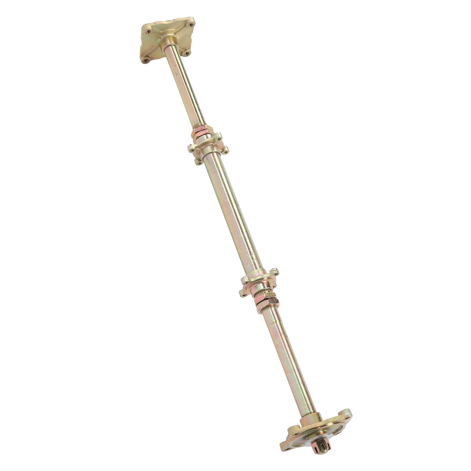 Kit de Montaje de Eje Vivo Trasero Go Kart, Acero Al Carbono para Triciclo de Deriva con Longitud de Eje de 32 Pulgadas, Piñón 428 37T y Disco de Freno de 7,5 Pulgadas
