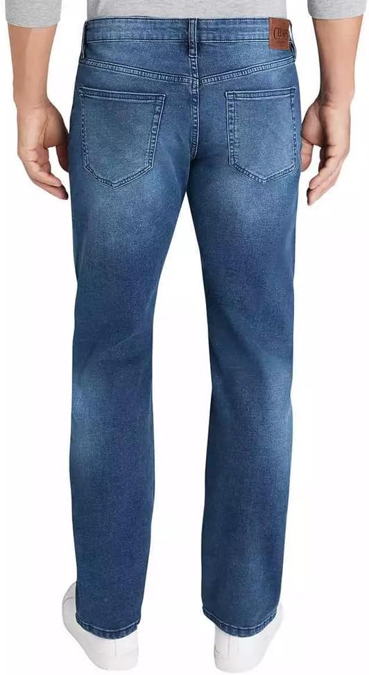 Chaps Men's Freedom Stretch Slim Straight Jean (40W x 34L, Vintage Blue)