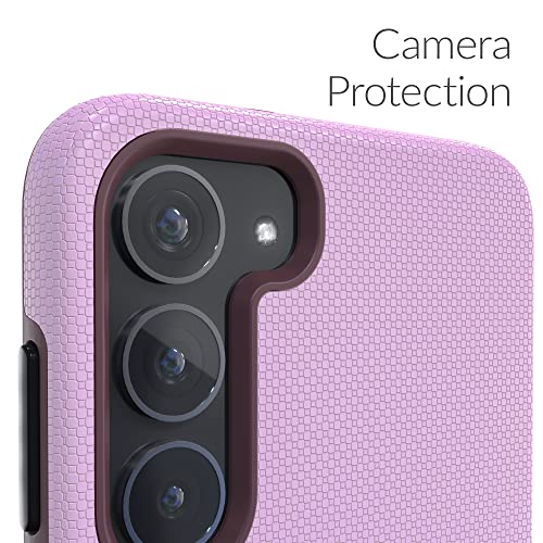 Image of Crave for Samsung Galaxy S23 Plus Case, Shockproof Protection Dual Layer Case for Samsung Galaxy S23 Plus (6.6 inch) - Lilac
