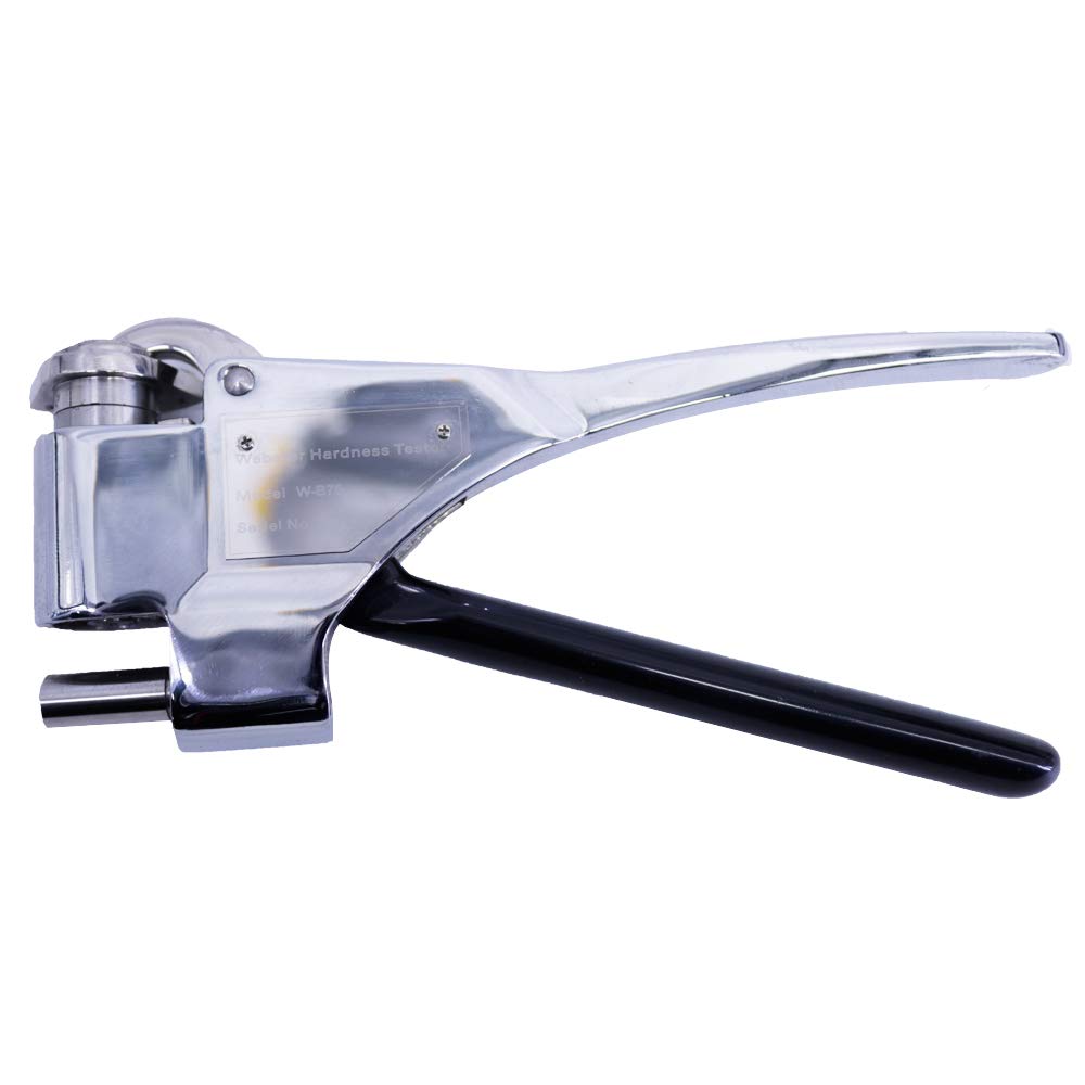 W-B75 - Medidor de dureza Webster portátil de metal durómetro de latón y aleación de aluminio superduro, calibre de dureza de cobre 0-20HW