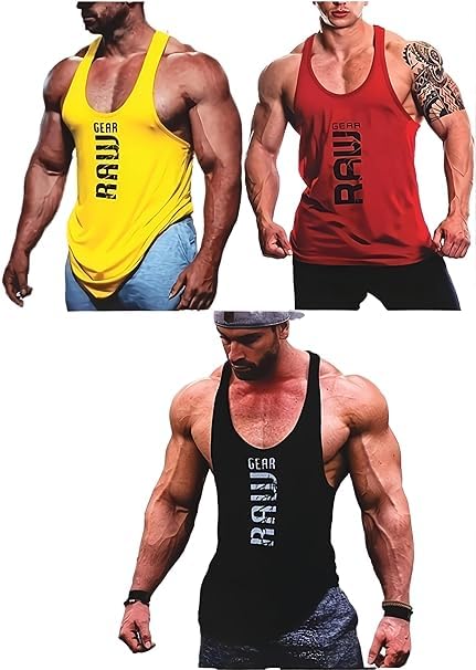 Vest for Men || Gym Sports Vest || Summer wear Regular T-Shirt for Men Pack of 3-picture-14