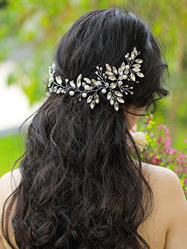 Fxmimior Wedding Hair Accessories Bridal Headband Wedding Headpiece Bridal Flower Crownwoodland Headband Bridal Headpiece #TOP4