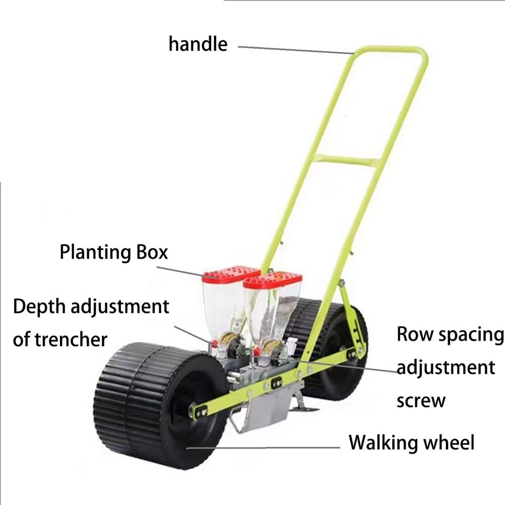 Dispositif de plantation de maïs de précision réglable, 8 acer/heure multifonction pressé à la main, espacement des rangées de semis 8 à 13 mm (vert)